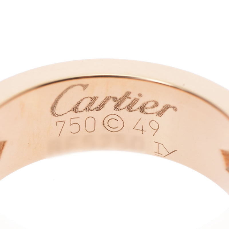 CARTIER カルティエ ラブリング ハーフダイヤ #49 9号 レディース K18イエローゴールド リング・指輪 Aランク 中古 銀蔵