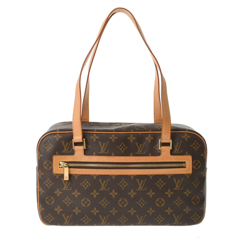 LOUIS VUITTON ルイヴィトン モノグラム シテ GM ブラウン M51181 ユニセックス モノグラムキャンバス ハンドバッグ Bランク 中古 銀蔵