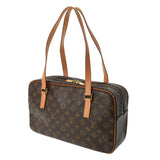 LOUIS VUITTON ルイヴィトン モノグラム シテ GM ブラウン M51181 ユニセックス モノグラムキャンバス ハンドバッグ Bランク 中古 銀蔵