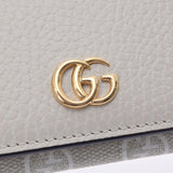 GUCCI グッチ GGマーモント ベージュ GP金具 474748 レディース レザー カードケース Aランク 中古 銀蔵