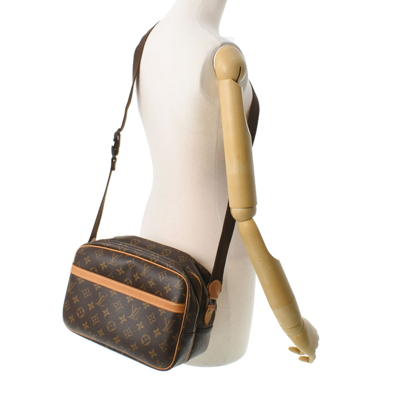 LOUIS VUITTON ルイヴィトン モノグラム リポーター PM ブラウン M45254 ユニセックス モノグラムキャンバス ショルダーバッグ Bランク 中古 銀蔵