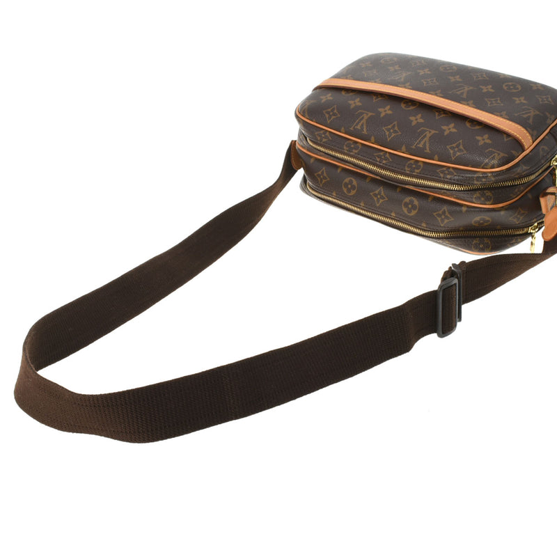 LOUIS VUITTON ルイヴィトン モノグラム リポーター PM ブラウン M45254 ユニセックス モノグラムキャンバス ショルダーバッグ Bランク 中古 銀蔵