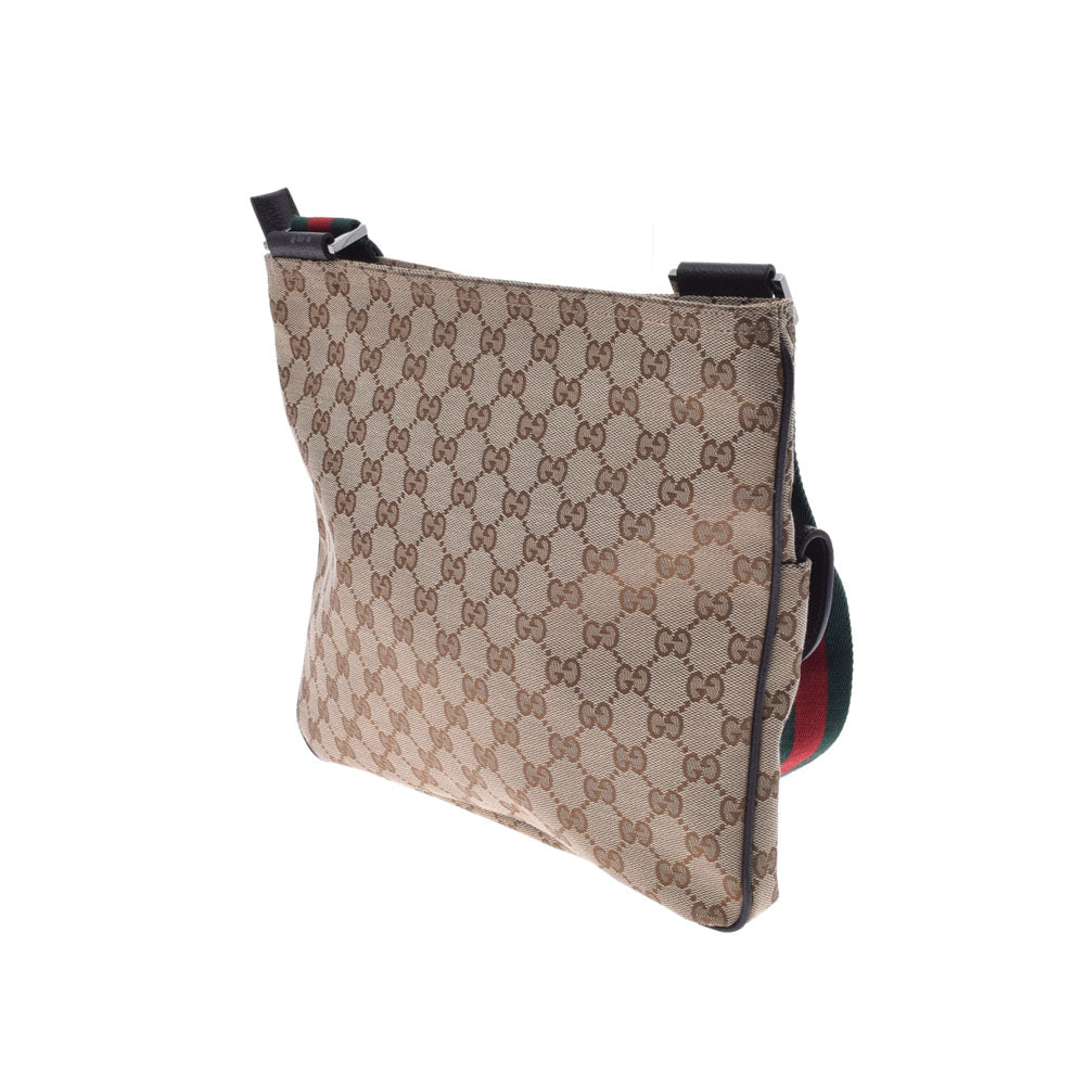 GUCCI GGキャンバス ショルダーバッグ シェリーライン 斜めがけ 
