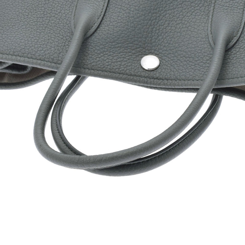 HERMES エルメス ガーデンパーティ TPM ヴェールアマンド シルバー金具 D刻印(2019年頃) レディース ネゴンダ ハンドバッグ Aランク 中古 銀蔵