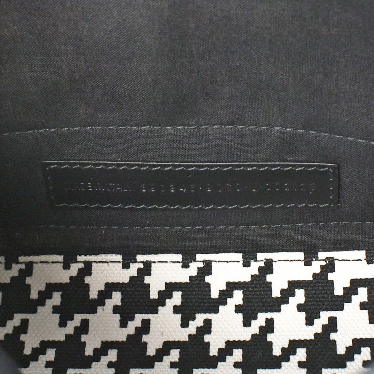 バレンシアガ　ハンドバッグ　ネイビーカバス　千鳥格子　ポーチ付　ロゴ バレンシアガ ハンドバッグ ネイビーカバス 千鳥格子 ポーチ付 ロゴ