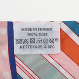 HERMES エルメス ツイリー FAUBOURG RAINBOW ローズパール/ルージュ/ヴェール レディース シルク100％ スカーフ Aランク 中古 銀蔵