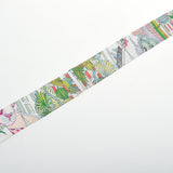 HERMES エルメス ツイリー ANIMAPOLIS ブラン/ヴェール/ローズ レディース シルク100％ スカーフ Aランク 中古 銀蔵