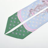 HERMES エルメス ツイリー BRIDES de GALA LOVE 式典用馬勒 ブルーシエル/パルム/ヴェール レディース シルク100％ スカーフ Aランク 中古 銀蔵