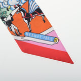 HERMES エルメス ツイリー EXPOSITION UNIVERSELLE  万国博覧会 ローズ/ヴェール/マルチカラー レディース シルク100％ スカーフ Aランク 中古 銀蔵