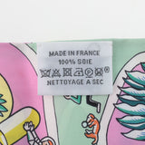 HERMES エルメス ツイリー EXPOSITION UNIVERSELLE  万国博覧会 ローズ/ヴェール/マルチカラー レディース シルク100％ スカーフ Aランク 中古 銀蔵