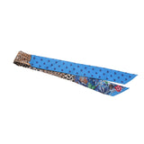 HERMES エルメス ツイリー JUNGLE LOVE LOVE ブルージタンヌ/グリブルーテ/ブラン レディース シルク100％ スカーフ Aランク 中古 銀蔵