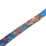 HERMES エルメス ツイリー JUNGLE LOVE LOVE ブルージタンヌ/グリブルーテ/ブラン レディース シルク100％ スカーフ Aランク 中古 銀蔵