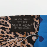 HERMES エルメス ツイリー JUNGLE LOVE LOVE ブルージタンヌ/グリブルーテ/ブラン レディース シルク100％ スカーフ Aランク 中古 銀蔵