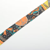 HERMES エルメス ツイリー  LA PROMENADE DU MATIN 朝の散歩 マルチカラー レディース シルク100％ スカーフ Aランク 中古 銀蔵
