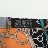 HERMES エルメス ツイリー  LA PROMENADE DU MATIN 朝の散歩 マルチカラー レディース シルク100％ スカーフ Aランク 中古 銀蔵