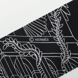 HERMES エルメス ツイリー JUNGLE LOVE RAINBOW グリス/ブラック/ホワイト レディース シルク100％ スカーフ Aランク 中古 銀蔵