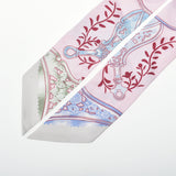 HERMES エルメス ツイリー ETRIERS REMIX 鐙 ローズペール/ボルドー/グリペール レディース シルク100％ スカーフ Aランク 中古 銀蔵