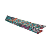 HERMES エルメス ツイリー THE SAVANA DANCE ヴェール/プルーン/ボルドー レディース シルク100％ スカーフ Aランク 中古 銀蔵