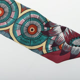 HERMES エルメス ツイリー THE SAVANA DANCE ヴェール/プルーン/ボルドー レディース シルク100％ スカーフ Aランク 中古 銀蔵