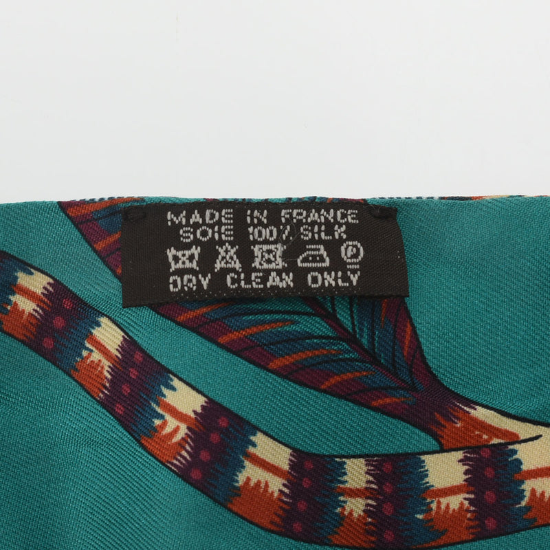 HERMES エルメス ツイリー THE SAVANA DANCE ヴェール/プルーン/ボルドー レディース シルク100％ スカーフ Aランク 中古 銀蔵