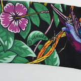 HERMES エルメス ツイリー JUNGLE LOVE LOVE ブラック/ヴェール/ローズヴィフ レディース シルク100％ スカーフ Aランク 中古 銀蔵
