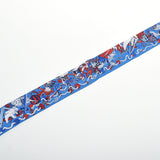 HERMES エルメス ツイリー LA FOLLE PARADE ブルージタン/ルージュ/ブラン レディース シルク100％ スカーフ Aランク 中古 銀蔵