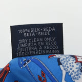 HERMES エルメス ツイリー LA FOLLE PARADE ブルージタン/ルージュ/ブラン レディース シルク100％ スカーフ Aランク 中古 銀蔵