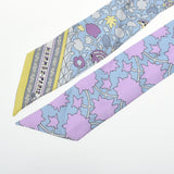 HERMES エルメス ツイリー TAPIS PERSANS ペルシャ絨毯 ラベンダー/グリス/ジョーヌスフレ レディース シルク100％ スカーフ Aランク 中古 銀蔵