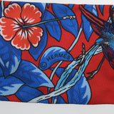 HERMES エルメス ツイリー JUNGLE LOVE LOVE ルージュ/マリン/フォーブ レディース シルク100％ スカーフ Aランク 中古 銀蔵
