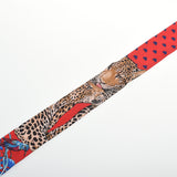 HERMES エルメス ツイリー JUNGLE LOVE LOVE ルージュ/マリン/フォーブ レディース シルク100％ スカーフ Aランク 中古 銀蔵