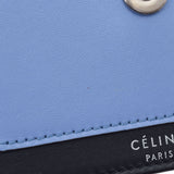 CELINE セリーヌ ポケット カードホルダー 黒/青/ベージュ 103443 レディース レザー カードケース ABランク 中古 銀蔵