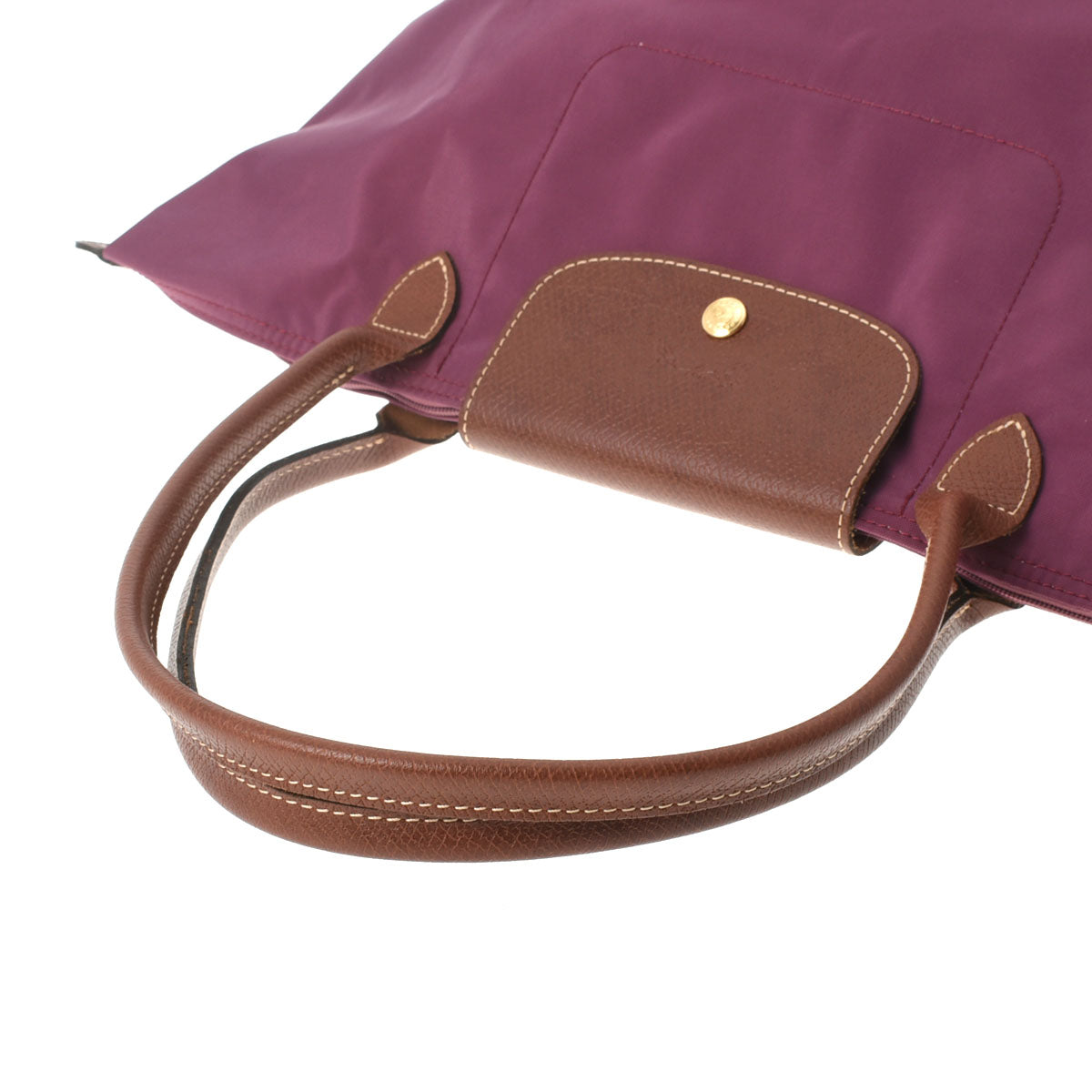 ロンシャンプリアージュ ハンドバッグ パープル/茶 GP金具 レディース ナイロン トートバッグ LONGCHAMP 中古 – 銀蔵オンライン