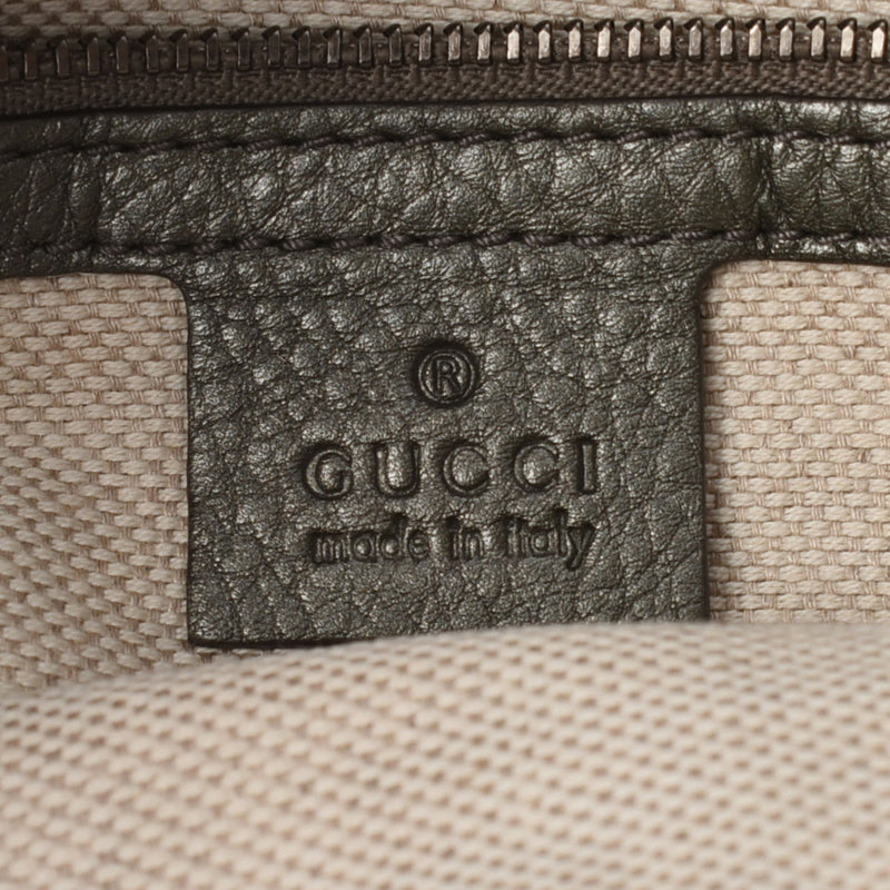 GUCCI グッチ ソーホー インターロッキング ブロンズ 308362 レディース レザー 2WAYバッグ ABランク 中古 銀蔵