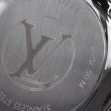 LOUIS VUITTON ルイヴィトン フィフティーファイブ GMT Q6D30 メンズ SS/革 腕時計 自動巻き 黒文字盤 Aランク 中古 銀蔵