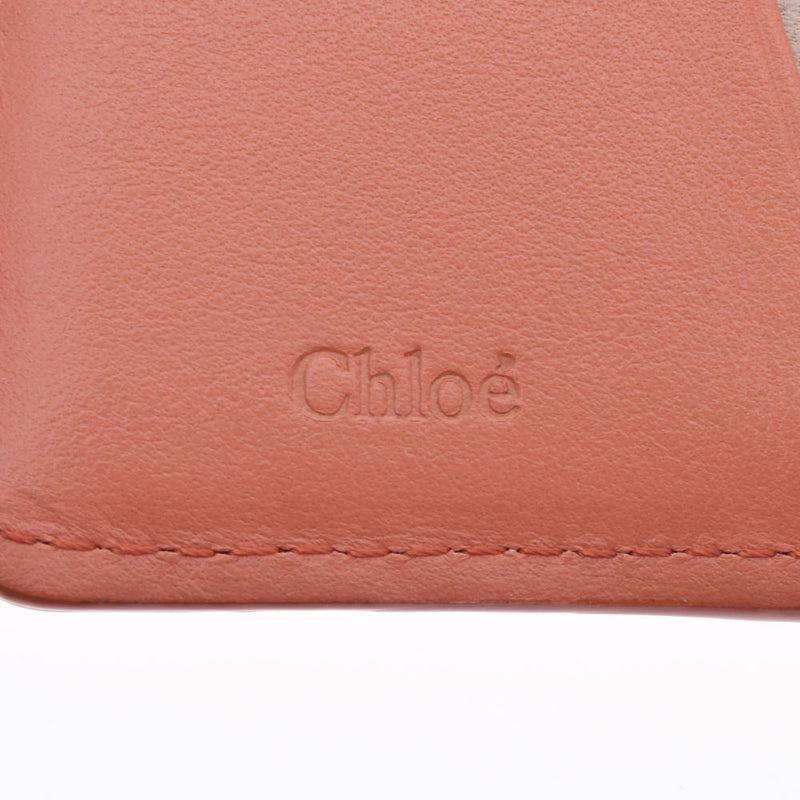 Chloe クロエ アビー スモール トリフォールドウォレット タウニーオレンジ GP金具 CHC19WP311B71848 レディース レザー 三つ折り財布 Aランク 中古 銀蔵