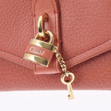 Chloe クロエ アビー スモール トリフォールドウォレット タウニーオレンジ GP金具 CHC19WP311B71848 レディース レザー 三つ折り財布 Aランク 中古 銀蔵