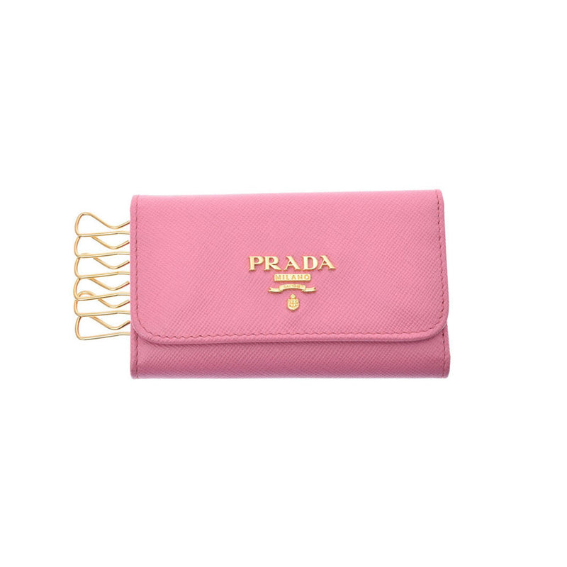 宅配便配送 ✨️美品✨️ PRADA ピンク キーケース サフィアーノ