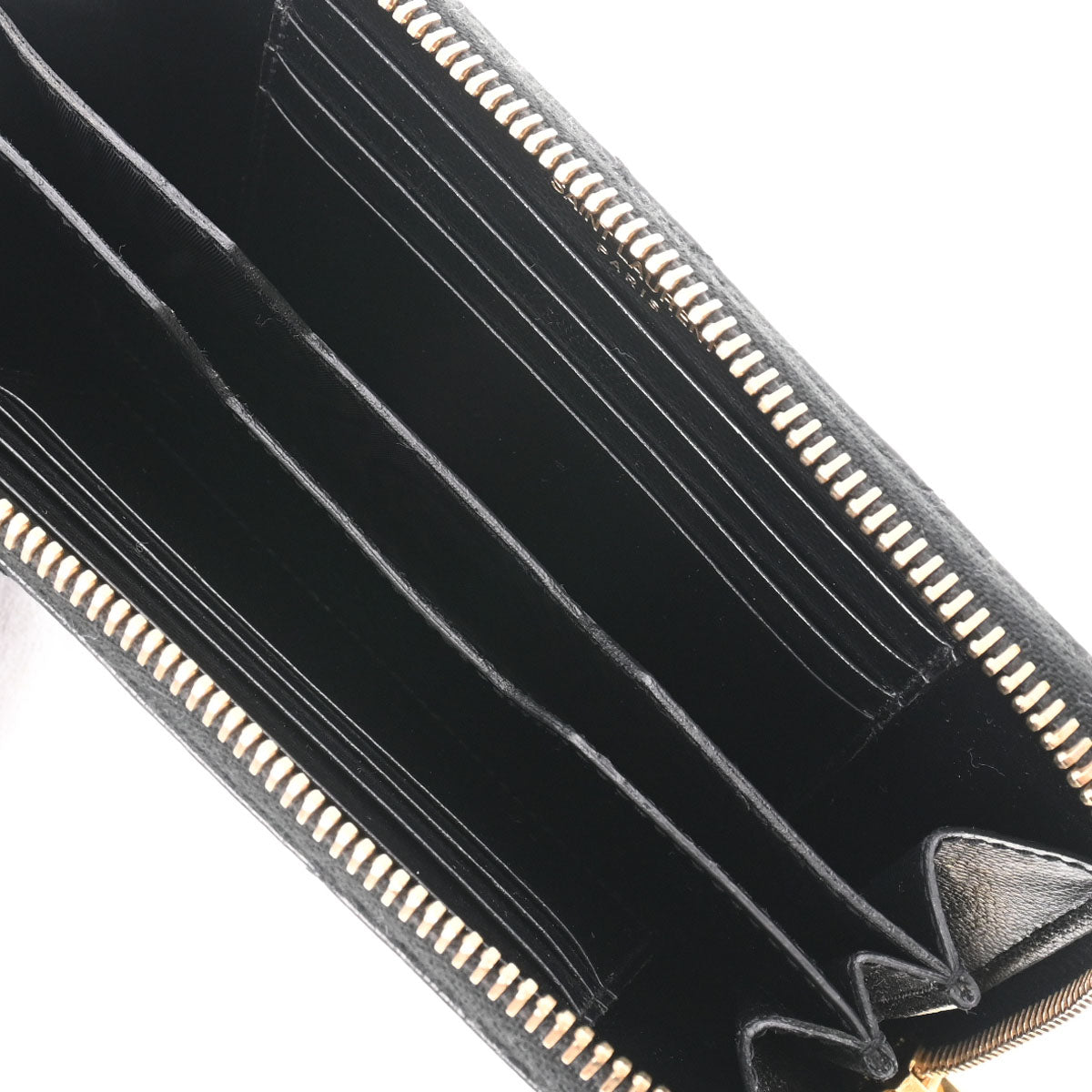 サンローランマルチポーチ 黒 GP金具 レディース レザー ポーチ SAINT