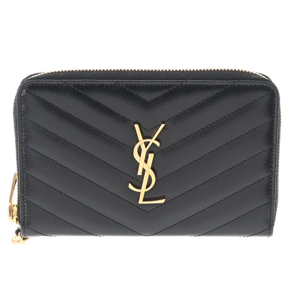 SAINT LAURENT サンローラン マルチポーチ 黒 GP金具 レディース 