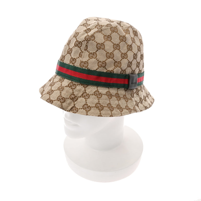 グッチハット サイズM ベージュ メンズ GGキャンバス ハット GUCCI 中古 – 銀蔵オンライン