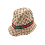 GUCCI グッチ ハット サイズM ベージュ メンズ GGキャンバス ハット ABランク 中古 銀蔵