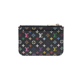 LOUIS VUITTON ルイヴィトン マルチカラー ポシェットクレ ノワール/グルナード M93735 レディース モノグラムマルチカラー コインケース Bランク 中古 銀蔵