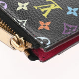 LOUIS VUITTON ルイヴィトン マルチカラー ポシェットクレ ノワール/グルナード M93735 レディース モノグラムマルチカラー コインケース Bランク 中古 銀蔵