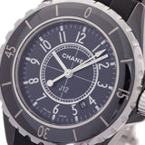 CHANEL シャネル J12 33mm H0681 ボーイズ 黒セラミック/ラバー 腕時計 クオーツ 黒文字盤 Aランク 中古 銀蔵