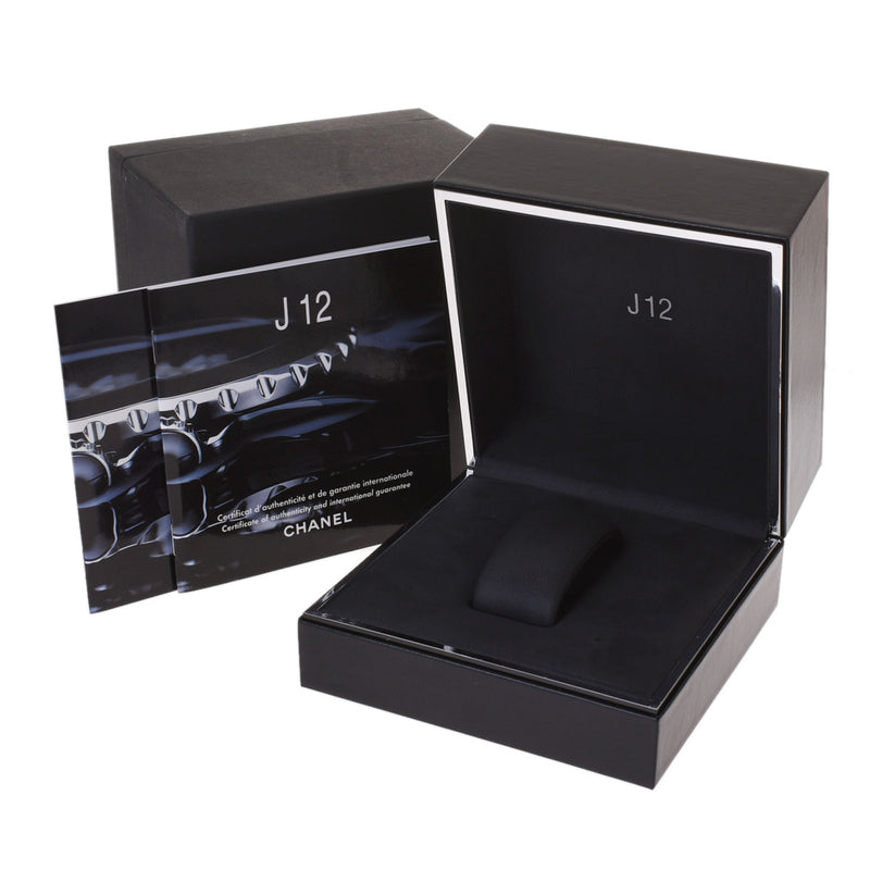 CHANEL シャネル J12 33mm H0681 ボーイズ 黒セラミック/ラバー 腕時計 クオーツ 黒文字盤 Aランク 中古 銀蔵
