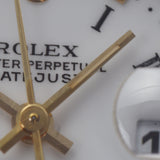 ROLEX ロレックス デイトジャスト 10Pダイヤ 69173G レディース YG/SS 腕時計 自動巻き 白プリントローマ文字盤 Aランク 中古 銀蔵