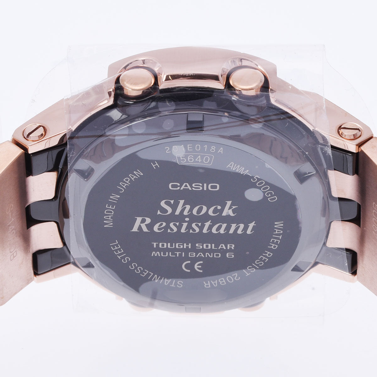 カシオG-SHOCK フルメタルアナデジ ブラック メンズ 腕時計 AWM-500GD 