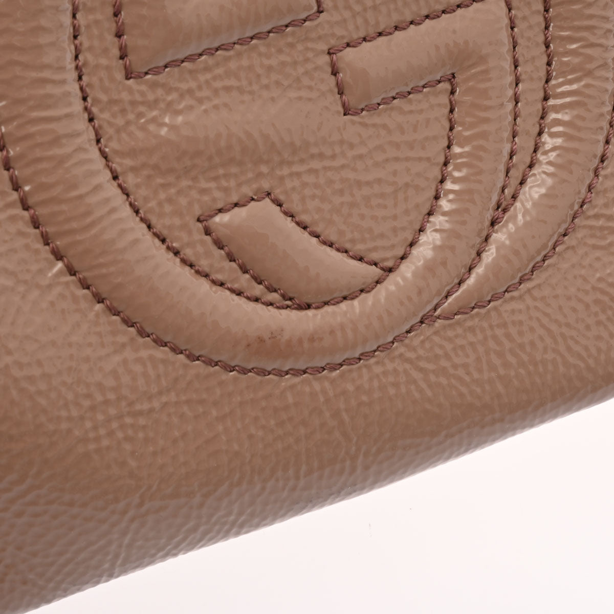 グッチソーホー チェーンショルダー ベージュ ゴールド金具 レディース