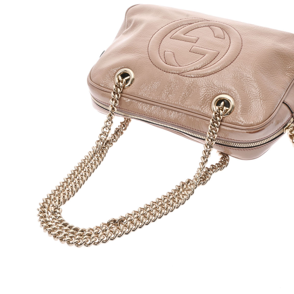 【5pa0415】グッチ ショルダーバッグ ソーホー 308983 レザー ベージュ シャンパンゴールド金具【中古】レディース グッチソーホー チェーンショルダー ベージュ ゴールド金具 レディース