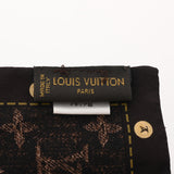 LOUIS VUITTON ルイヴィトン バンドー モノグラム 茶 レディース シルク100％ スカーフ Aランク 中古 銀蔵